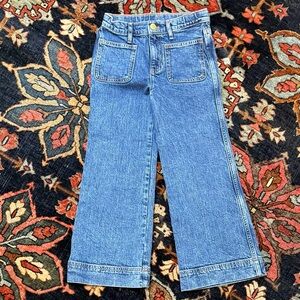 J.Crew Girls' Sailor stretch denim trouser NWT